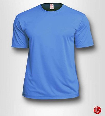 Camiseta Infantil Azul Celeste - 100% Poliéster