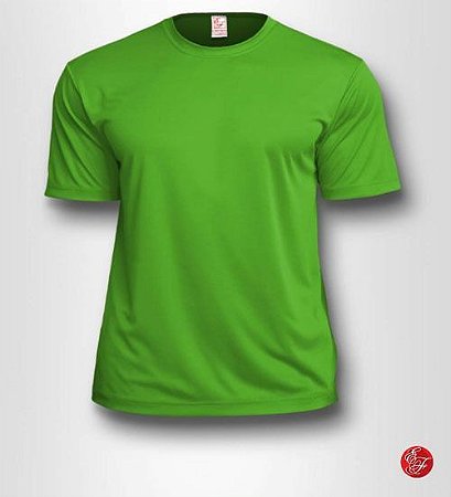 Camiseta Infantil Verde Limão - 100% Poliéster