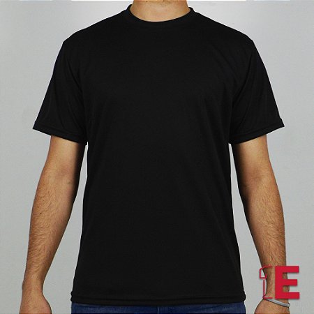 Camiseta Preta, Dry Fit Colmeia