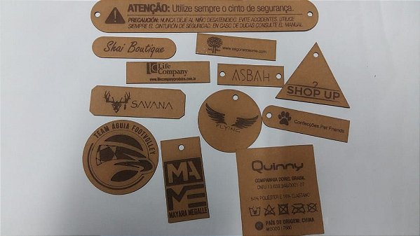 Etiqueta de  Zetex Gravação a Laser / minimo de 100 peças