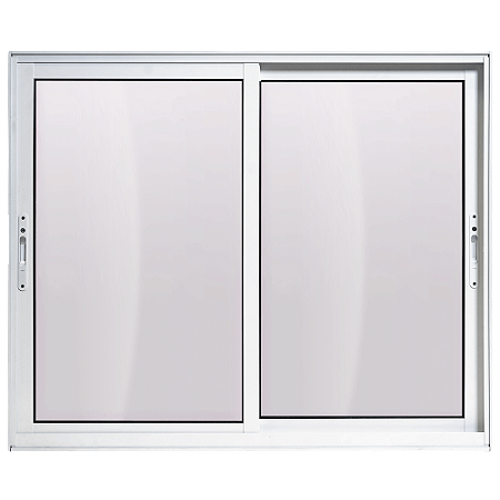 Janela de alumínio Maxx 02 Folhas Móveis Branca - 100x120