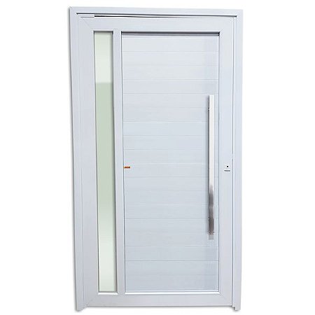 Porta Alumínio Maxx pivotante visor branca Direita - 230x110