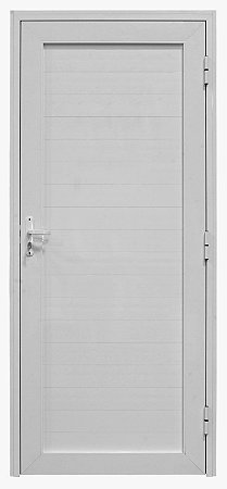 Porta Lambril de Giro em alumínio Branco Linha 30 Esquerda - 210x80