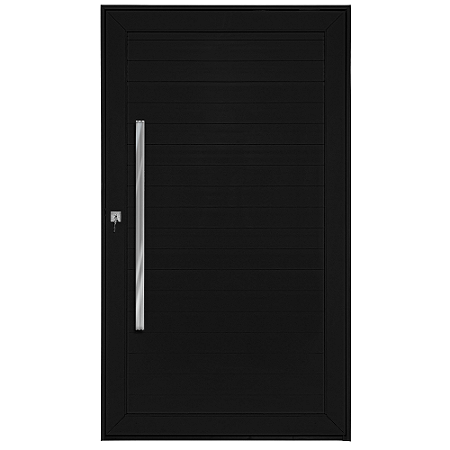 Porta pivotante alumínio maxx lambril Preto Esquerda - 210x100