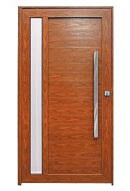 Porta pivotante com visor lambril Madeiro Esquerda - 210x120