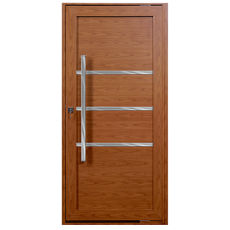 Porta pivotante com friso lambril Madeiro Direita - 230x100