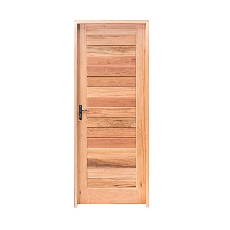 Kit Porta de Madeira Externa em Eucalipto Direita - 210x80