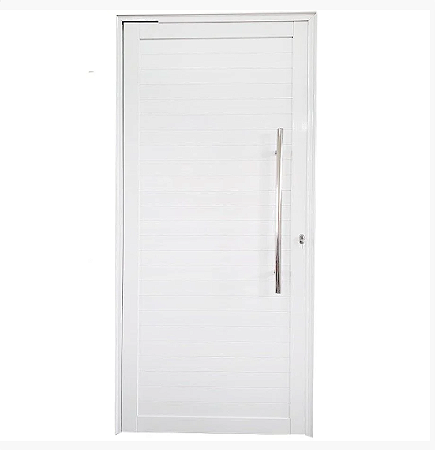 Porta Pivotante de Alumínio Maxx Branco esquerdo - 210x100