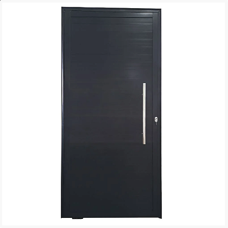 Porta Pivotante de Alumínio Maxx Preto esquerdo - 210x100