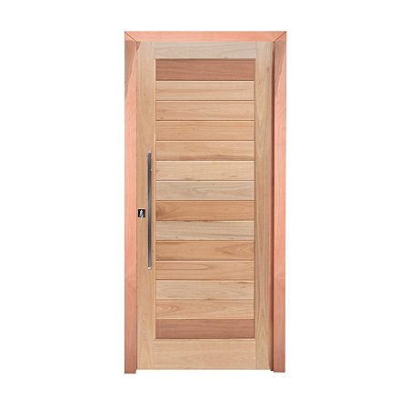 Porta Pivotante de Madeira Maciça Externa Direita - 210x100