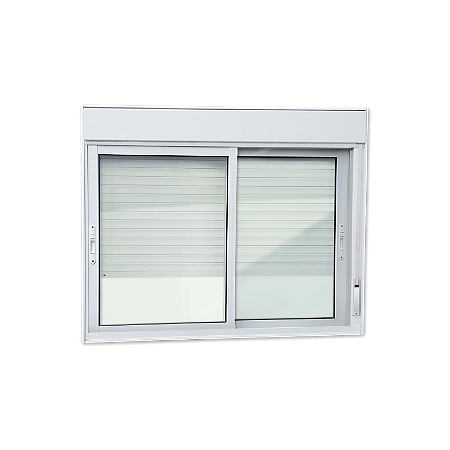 Janela de Alumínio Maxx Com Persiana Integrada Branco - 100x200