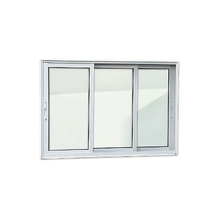 Janela de Alumínio Elite 3 Folhas Moveis Branca - 100x150