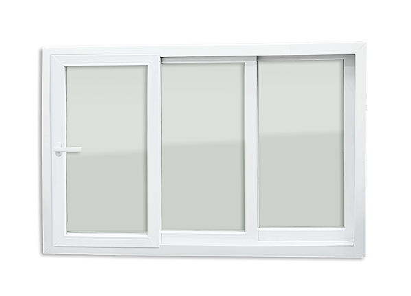 Janela PVC 3 Folhas com Cremona Redução Acústica - 100x150