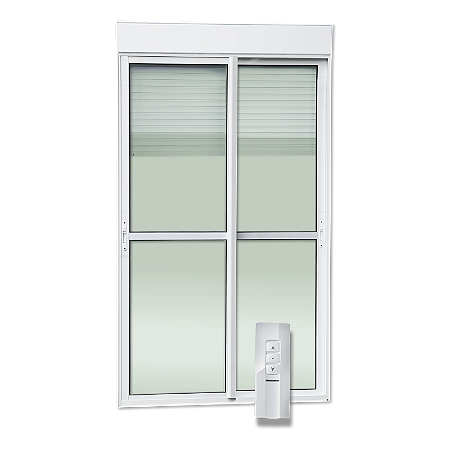 Porta Automatica Maxx com Persiana Integrada Branco - 220X200