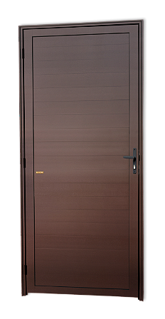 Porta Lambril com fechadura Marrom Direita - 210x100