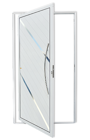 Porta Pivotante Lambril Duna Com Puxador Direita - 210x100