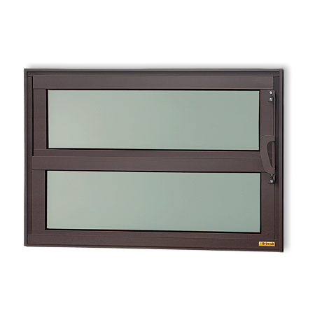 Vitro Basculante Maxx Vidro Mini Boreal Marrom Corten - 40x80
