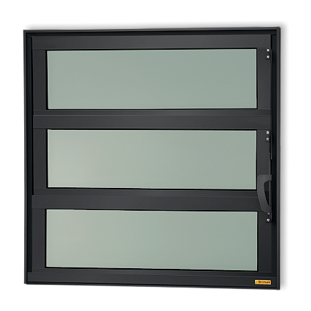Vitro Basculante Maxx Vidro Mini Boreal Preto - 60x40