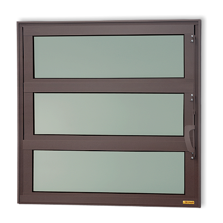 Vitro Basculante Maxx Vidro Mini Boreal Marrom Corten - 60x80