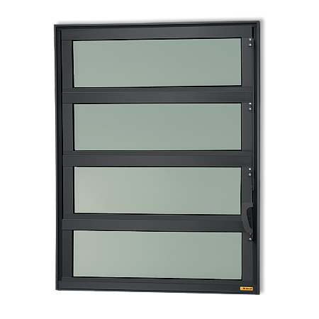 Vitro Basculante Maxx Vidro Mini Boreal Preto - 80x40