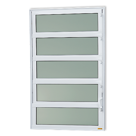 Vitro Basculante Maxx Vidro Mini Boreal Branco - 100x80