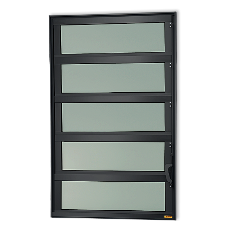 Vitro Basculante Maxx Vidro Mini Boreal Preto - 100x100