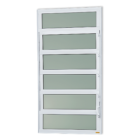 Vitro Basculante Maxx Vidro Mini Boreal Branco - 120x60