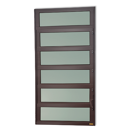 Vitro Basculante Maxx Vidro Mini Boreal Marrom Corten - 120x100