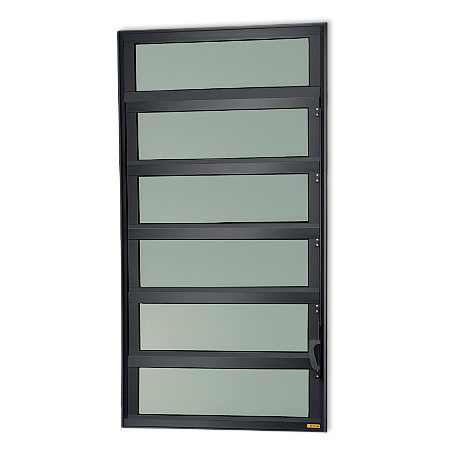 Vitro Basculante Maxx Vidro Mini Boreal Preto - 100x40