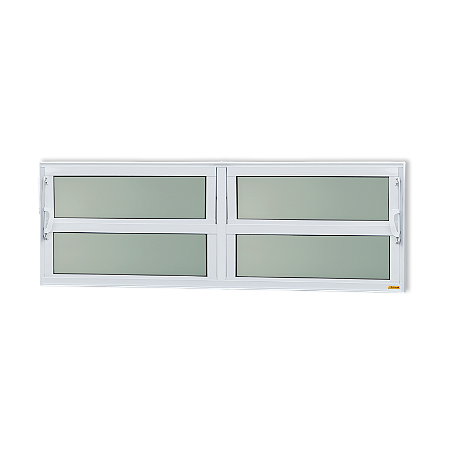 Vitro Basculante Maxx Vidro Mini Boreal Branco - 40x150