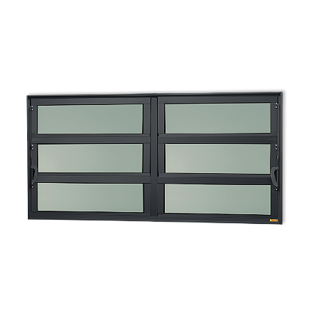 Vitro Basculante Maxx Vidro Mini Boreal Preto - 60x150
