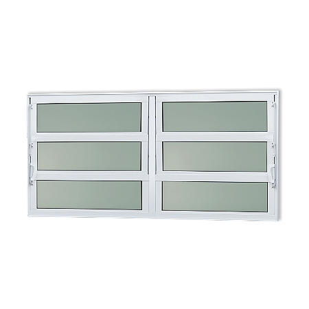 Vitro Basculante Maxx 2 Seções Branco - 60x240