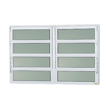 Vitro Basculante Maxx 2 Seções Branco - 80x240
