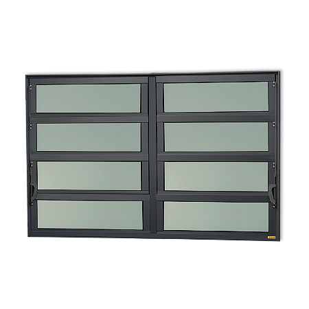 Vitro Basculante Maxx 2 Seções Preto - 80x240