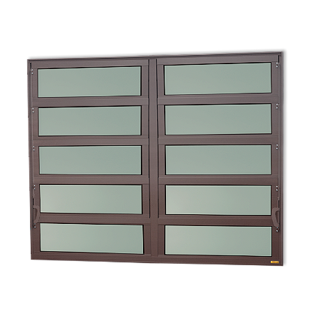 Vitro Basculante Maxx 2 Seções Marrom Corten - 100x120