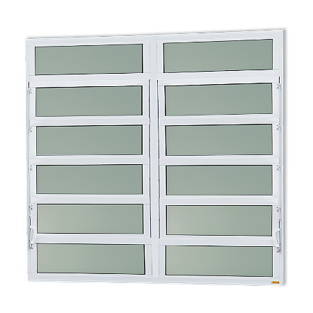 Vitro Basculante Alumínio Premium Branco - 120x200