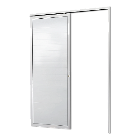 Porta De Correr Suspensa Lambril Direita Branco - 210X70