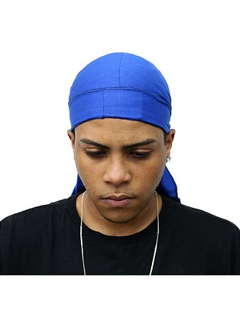 Durag Viscolycra - Azul - MUNDO AFRO PERFECTA