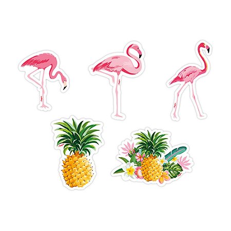 Mini Personagens Flamingo 58 Unidades