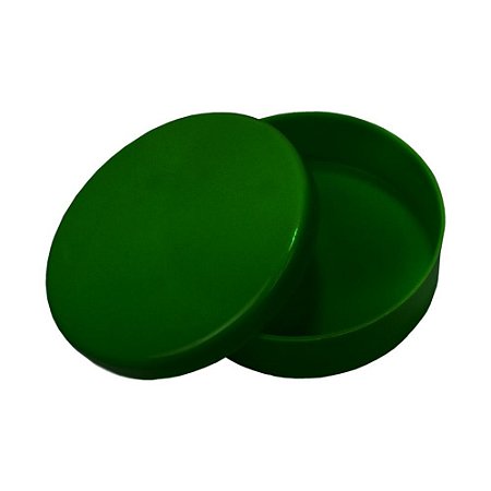 Latinha Plástica Verde Escuro 10 Unidades