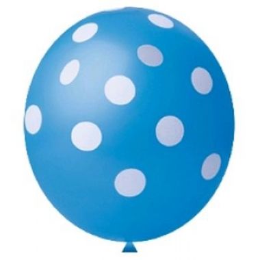 Balão de Festa Tema Confete Azul 11'' 25 Unidades