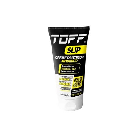 Toff Slip Creme Antiatrito Versátil - Contra bolhas e assaduras entre as coxas - 60G