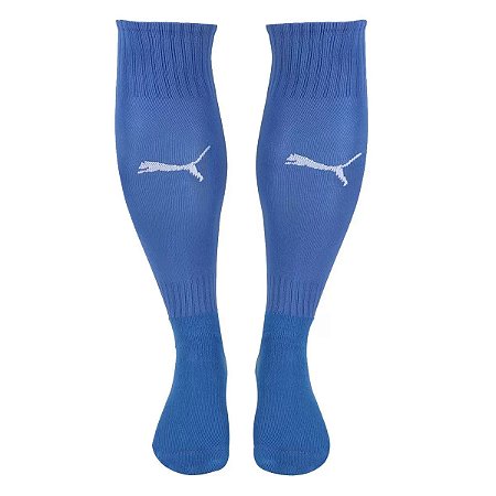 Meião Puma Liga Socks Core Cano Alto - Tam.39-42 Azul/Branco