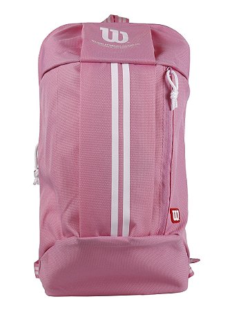 Mochila Casual Wilson 20L - Rosa/Branco