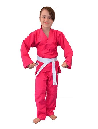 Kimono Jiu Jitsu Keiko Juvenil Universal - Rosa