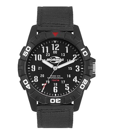Relógio Mormaii Masculino Casual Preto MOPC21JALM/6P - Mormaii