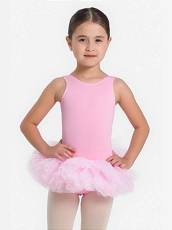 Saia De Ballet Tutu Classic Só Dança SD1390 Rosa Forte