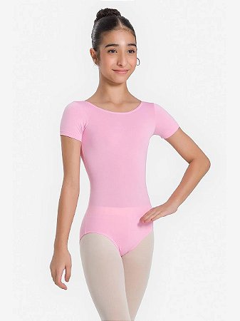 Collant Infantil Manga Curta Camila Só Dança SD1250 Ballet