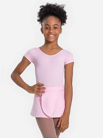Saia Transpassada Infantil Só Dança 5237 Ballet - Rosa