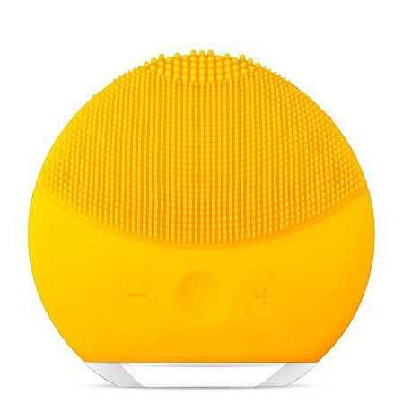 Esponja Elétrica de Limpeza Facial Massageadora de Silicone Amarela